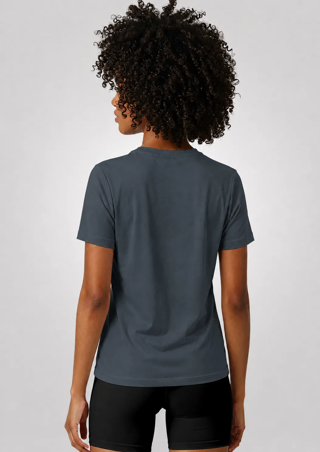 Camiseta Poliamida Crepe Feminina Treino - Cinza