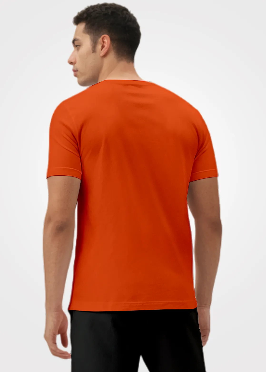 Camiseta Poliamida Crepe Masculina Treino - Laranja