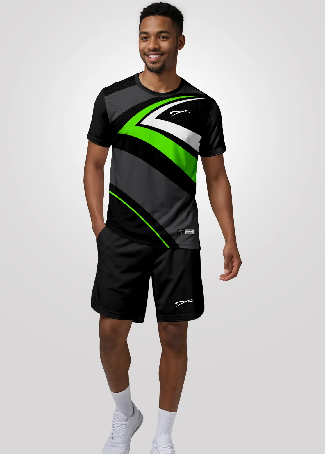 Camiseta Aeroflex Dry Fit Masculina Treino Proteção UV Velocity Arc - Branco