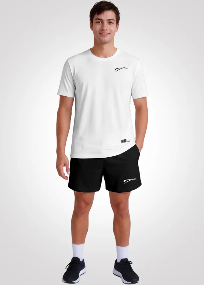 Camiseta Poliamida Furadinha Masculina Treino - Branco