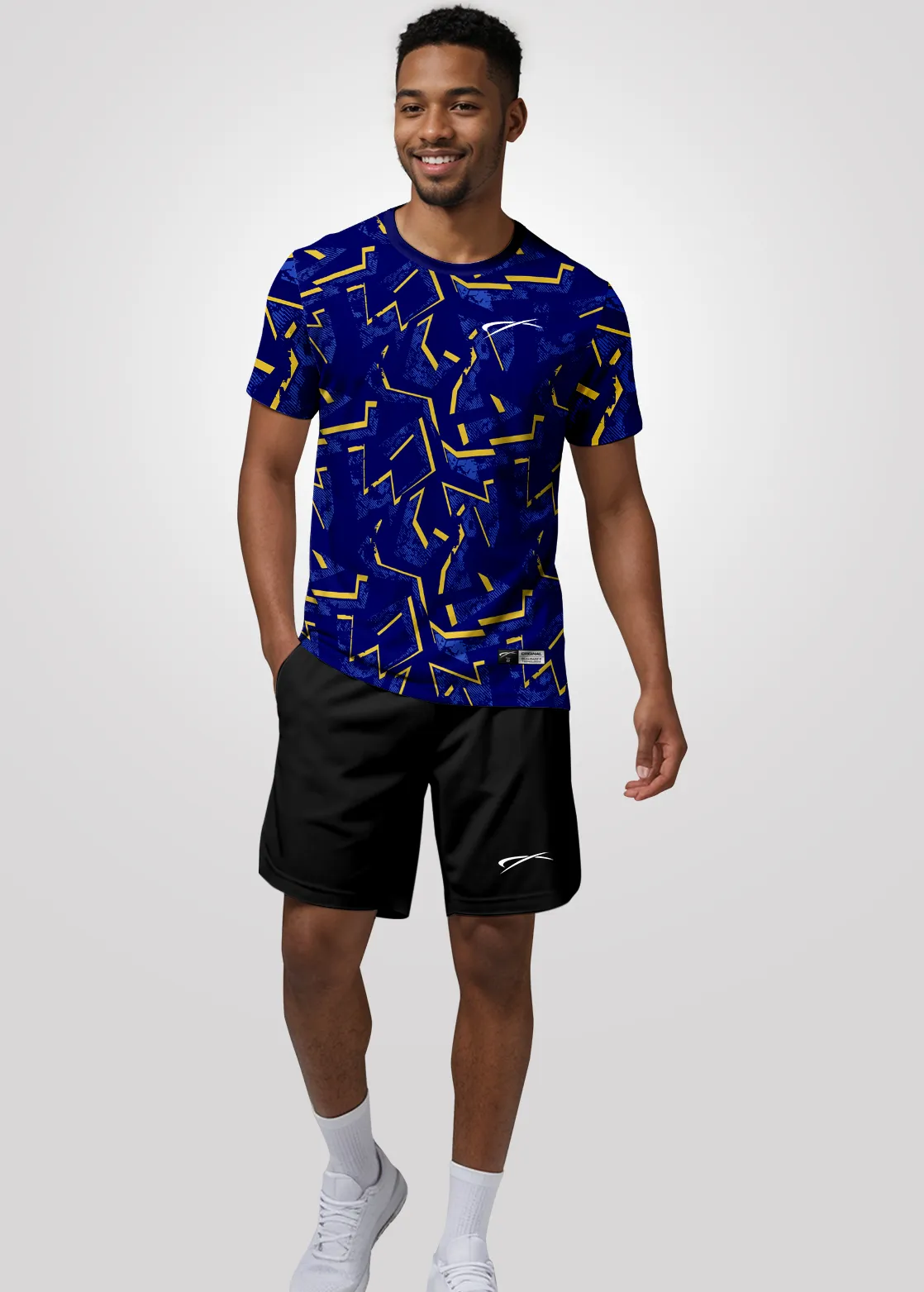 Camisa de Treino Unissex em Aeroflex - Azul escuro
