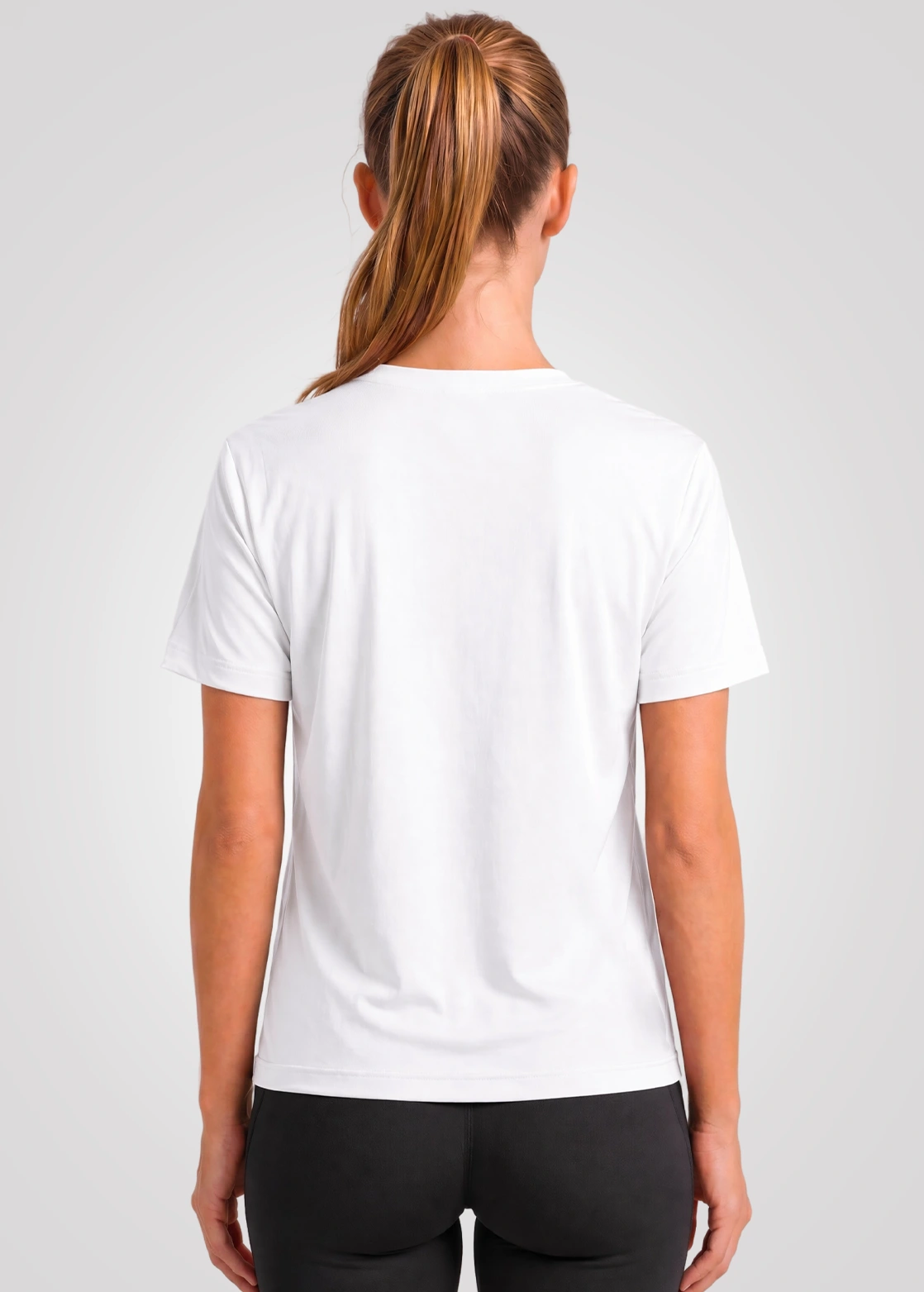 Camiseta Poliamida Furadinha Feminino Treino - Branco
