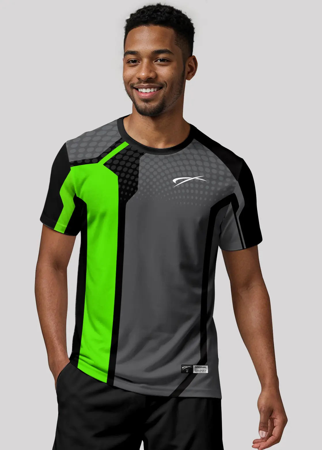 Camiseta Aeroflex Dry Fit Masculina Treino Proteção UV Phantom Volt