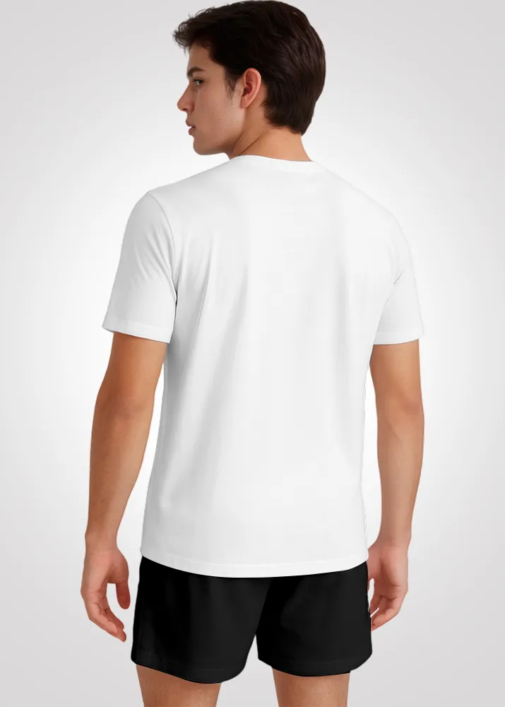 Camiseta Poliamida Furadinha Masculina Treino - Branco