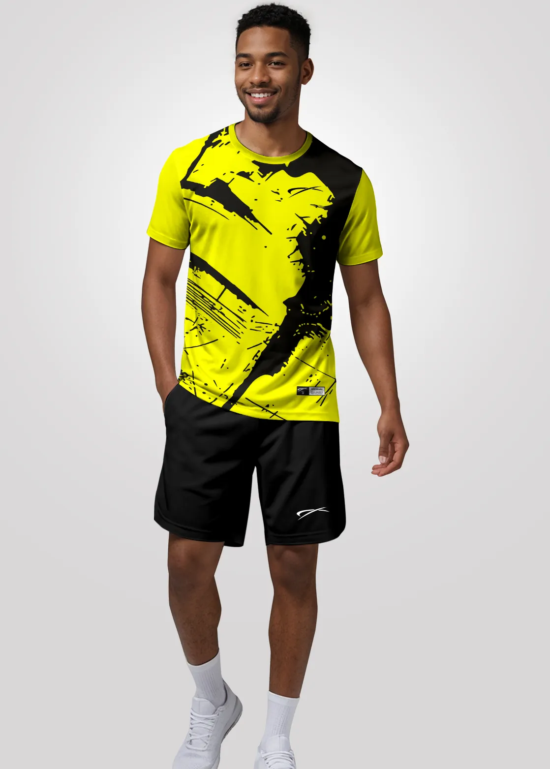 Camisa de Treino Unissex em Aeroflex - Amarelo