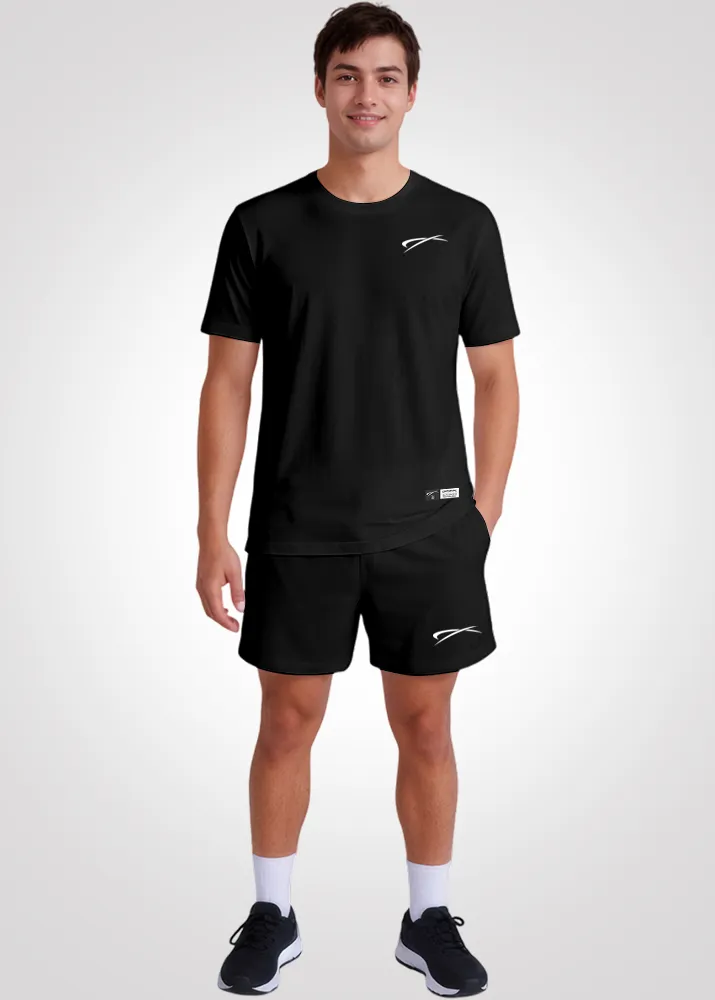 Camiseta Poliamida Furadinha Masculina Treino - Preto