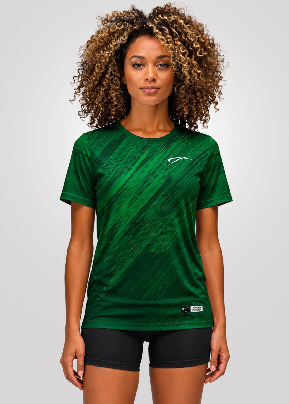 Camiseta Aeroflex Dry Fit Feminina Treino Proteção UV Motion Forest - Branco