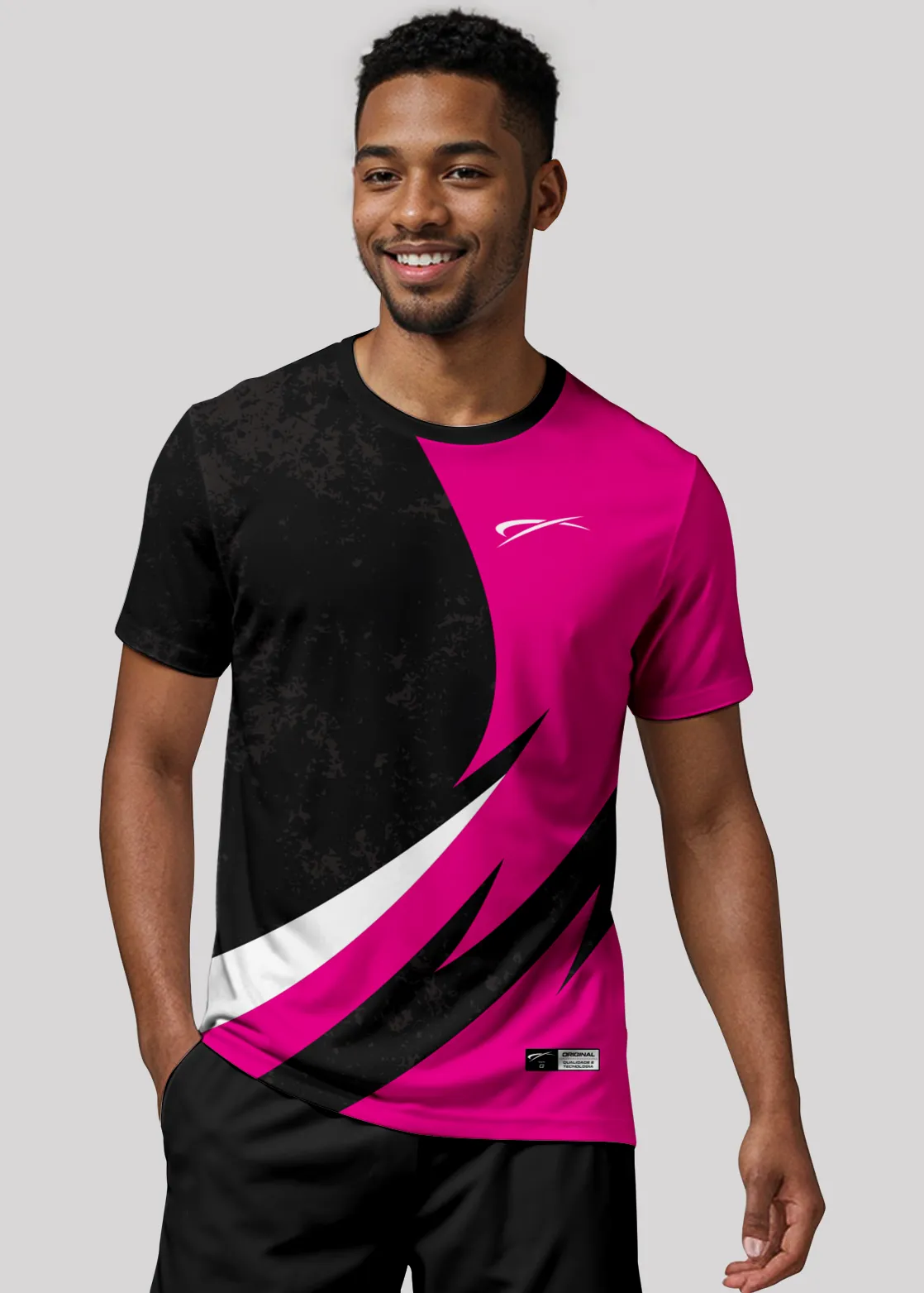 Camiseta Aeroflex Dry Fit Masculina Treino Proteção UV Pulse Vibe