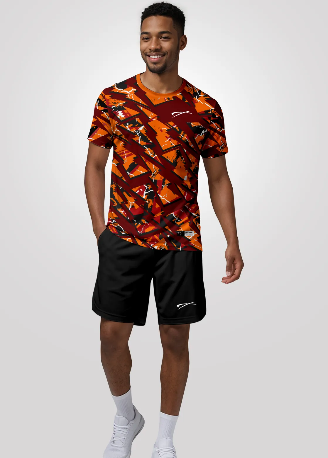 Camisa de Treino Unissex em Aeroflex - Laranja