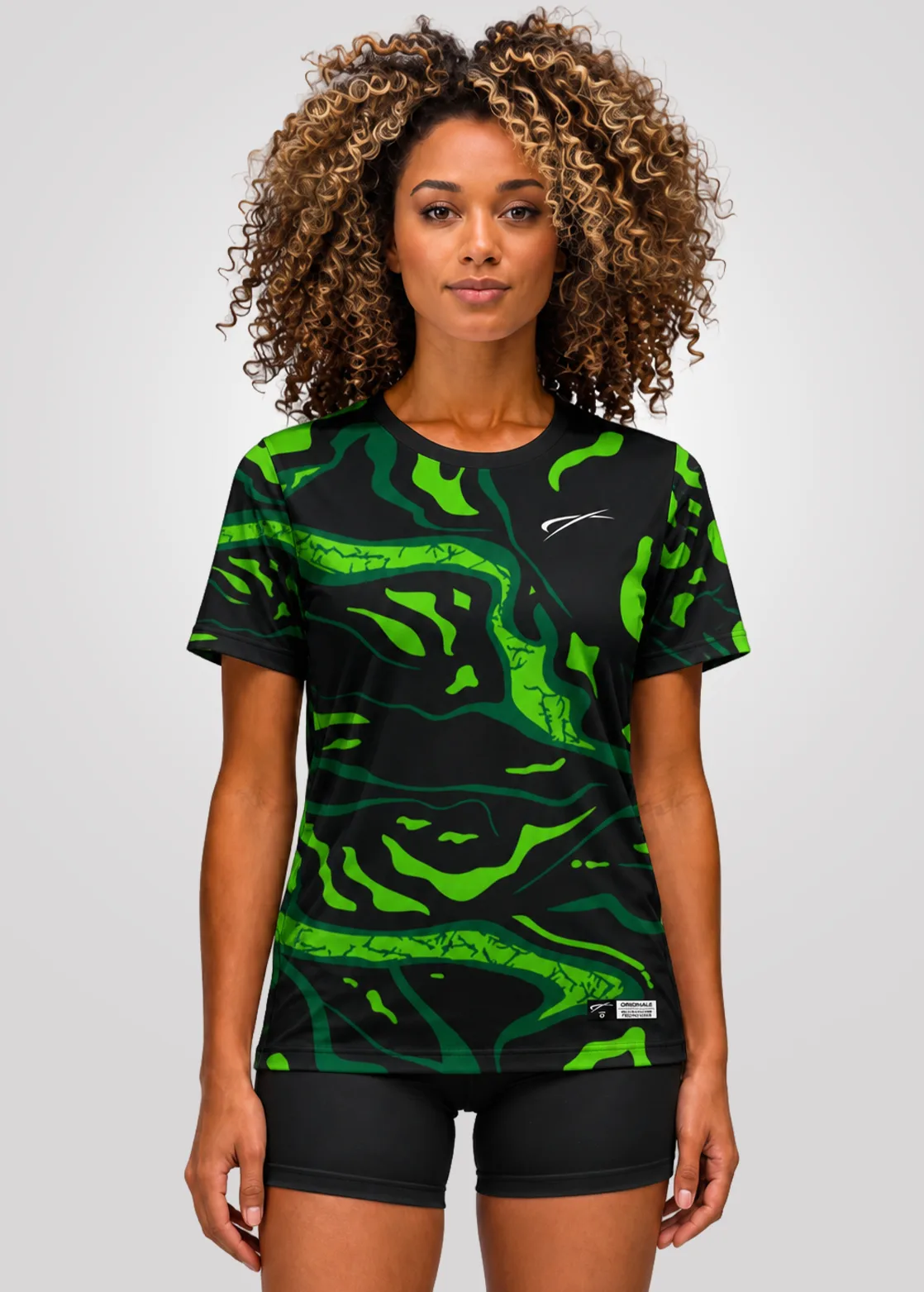 Camiseta Aeroflex Dry Fit Feminino Treino Proteção UV Motion Vortex - Branco
