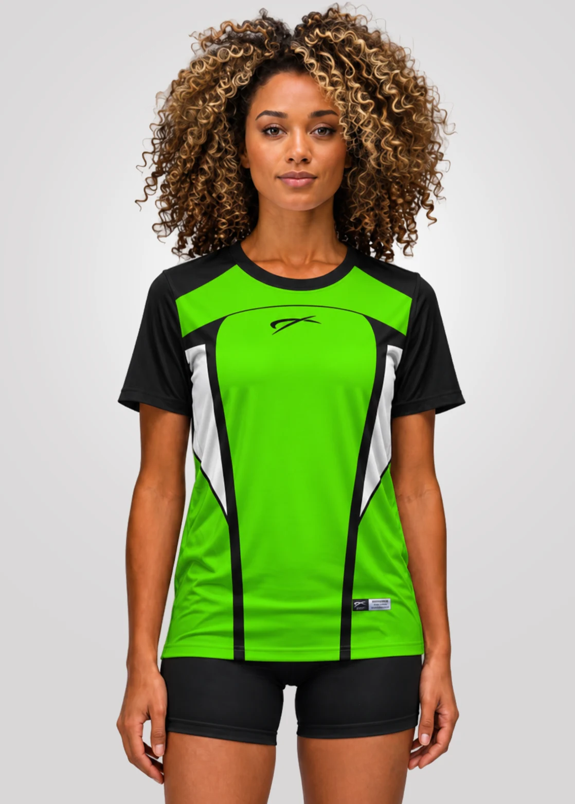 Camiseta Aeroflex Dry Fit Feminina Treino Proteção UV Phantom Lime - Branco