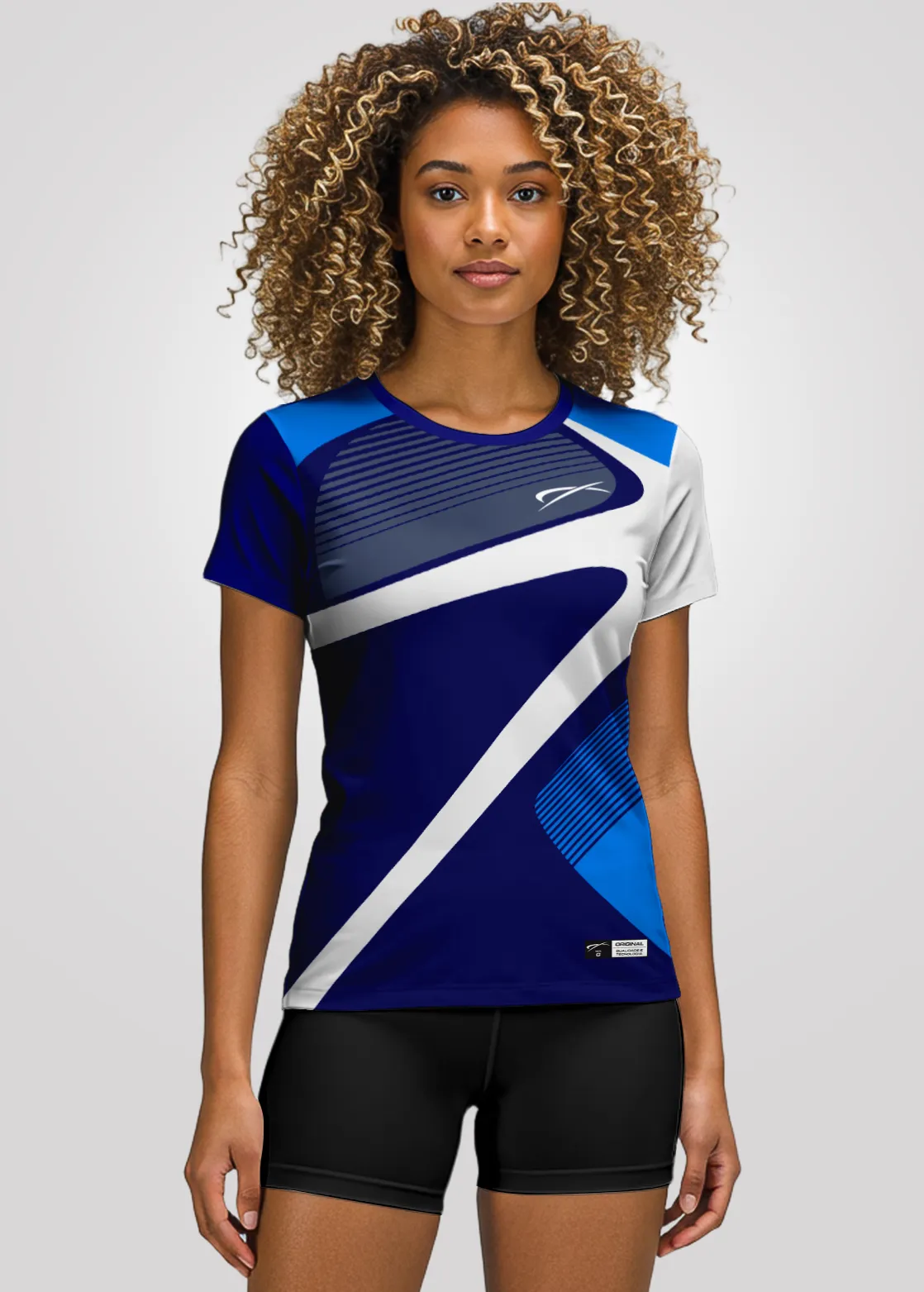 Camisa de Treino Unissex em Aeroflex - Azul escuro
