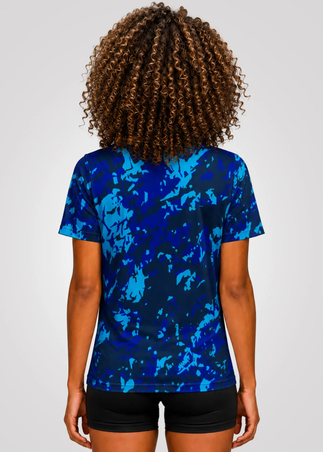 Camiseta Aeroflex Dry Fit Feminino Treino Proteção UV Motion Ocean - Branco