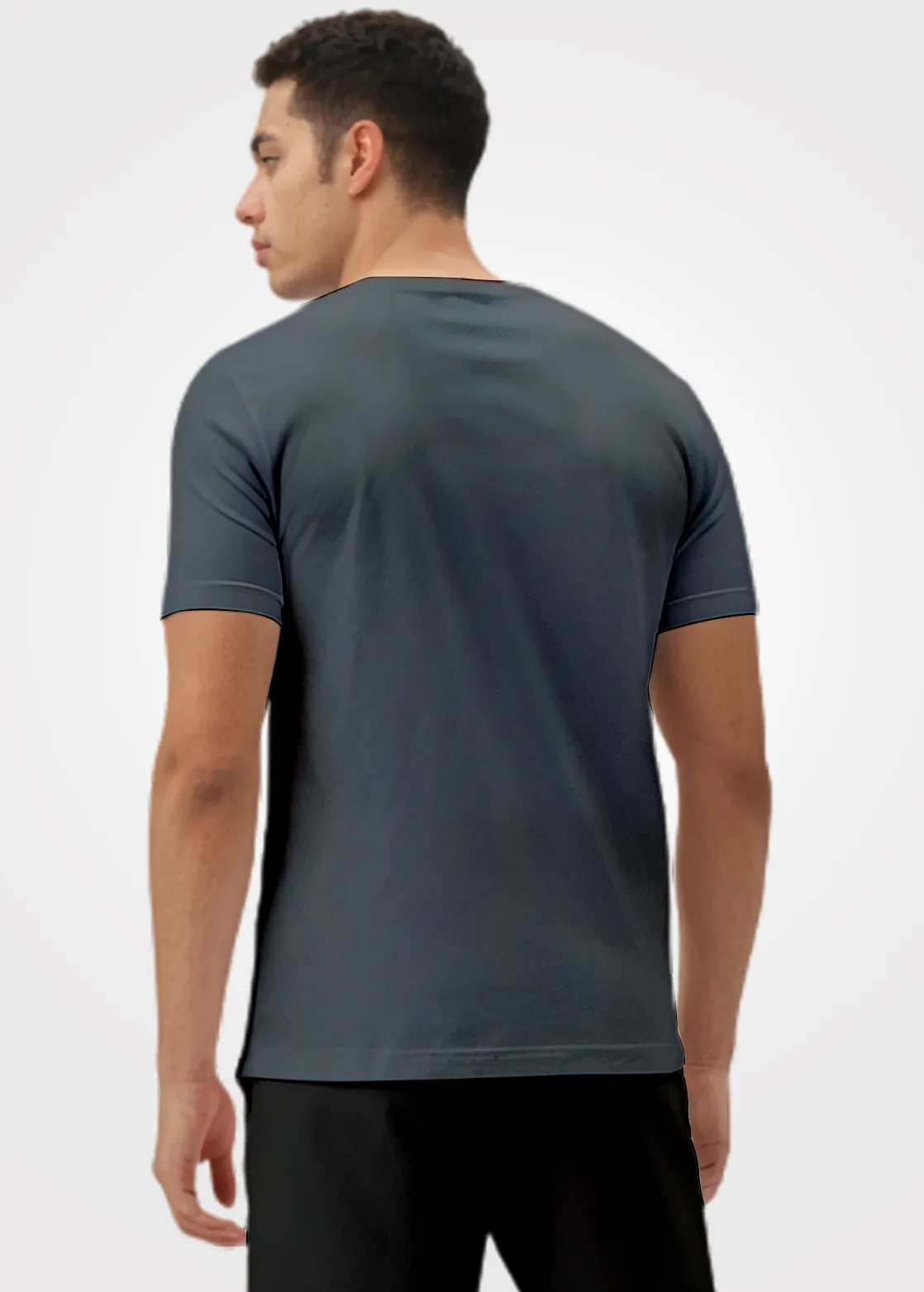 Camiseta Poliamida Crepe Masculina Treino - Cinza