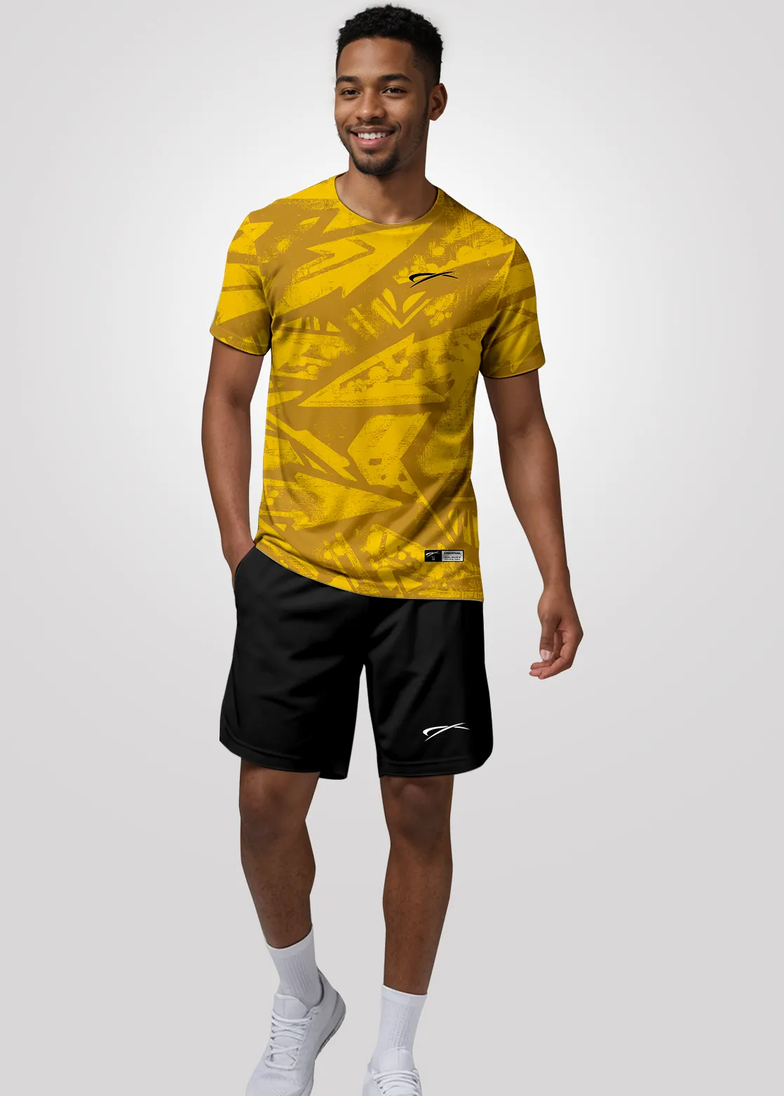 Camiseta Aeroflex Dry Fit Masculina Treino Proteção UV Pulse Energy - Branco