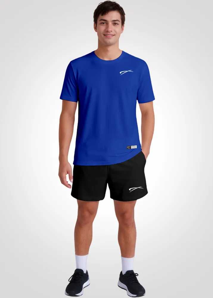 Camiseta Poliamida Furadinha Masculina Treino - Azul Midnight