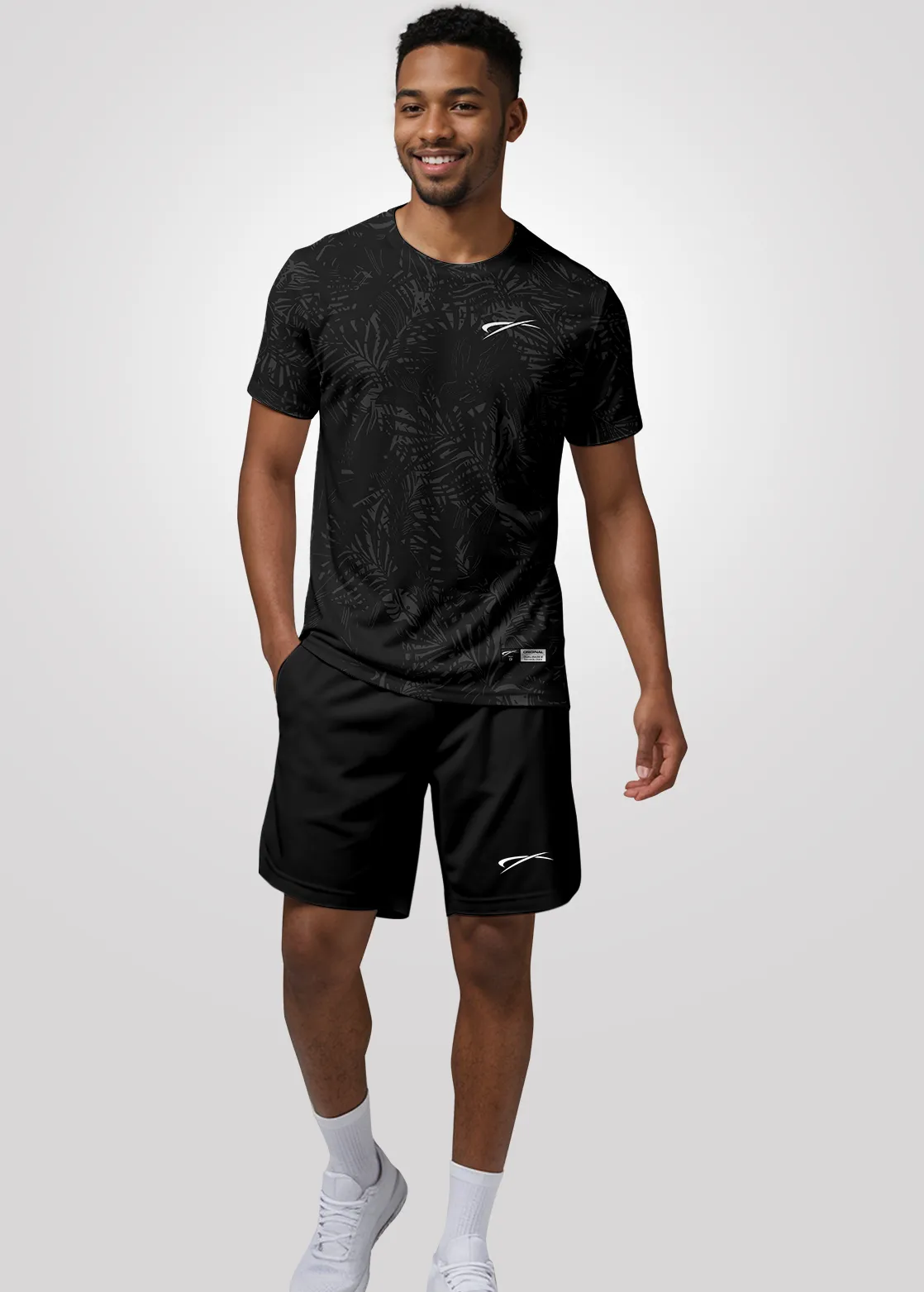 Camiseta Aeroflex Dry Fit Masculina Treino Proteção UV Phantom Noir - Branco
