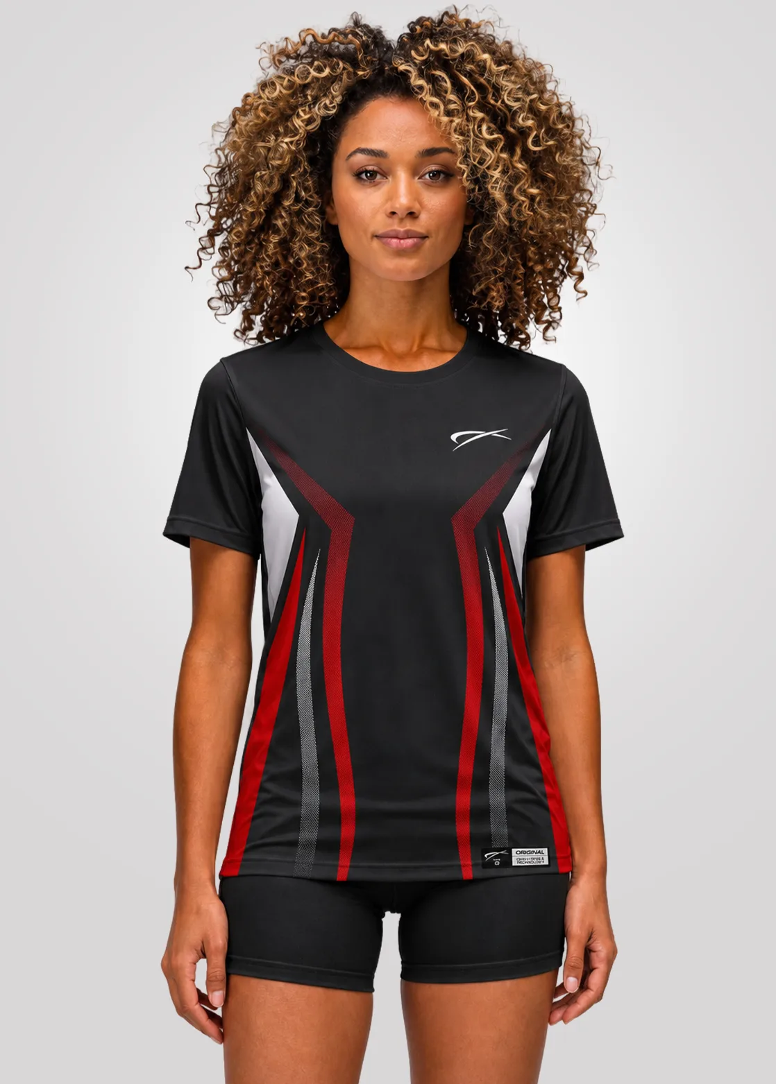 Camiseta Aeroflex Dry Fit Feminina Treino Proteção UV Velocity Vector - Branco