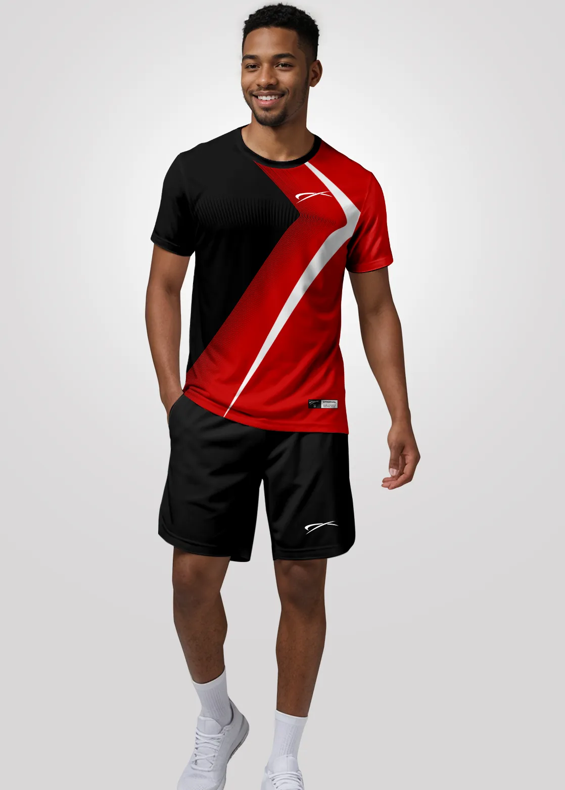 Camisa de Treino Unissex em Aeroflex - Vermelho
