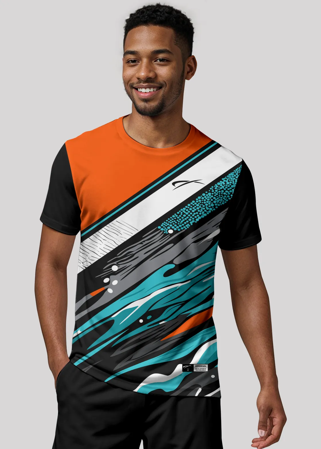 Camiseta Aeroflex Dry Fit Masculina Treino Proteção UV Storm Surge