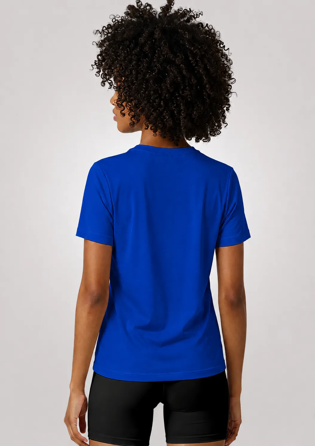 Camiseta Poliamida Crepe Feminina Treino - Azul Midnight