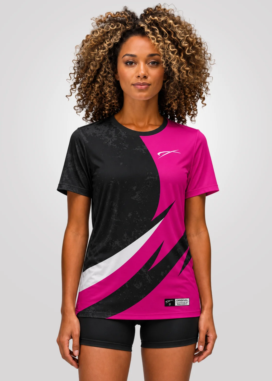 Camiseta Aeroflex Dry Fit Feminina Treino Proteção UV Pulse Vibe - Branco