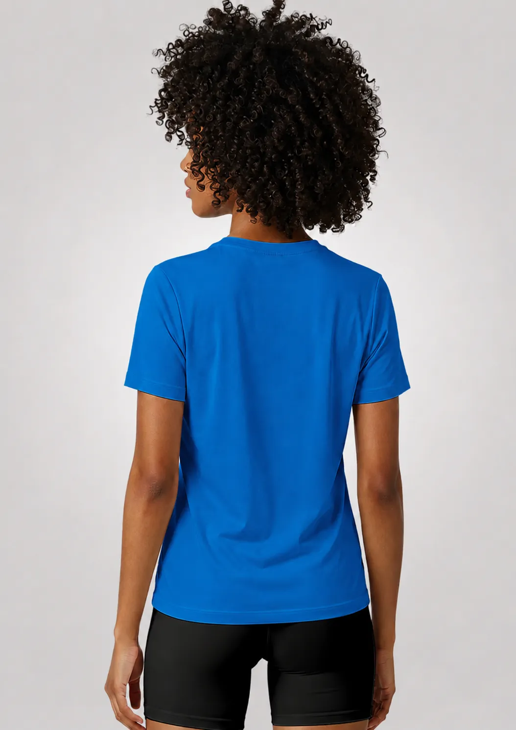 Camiseta Poliamida Crepe Feminina Treino - Azul
