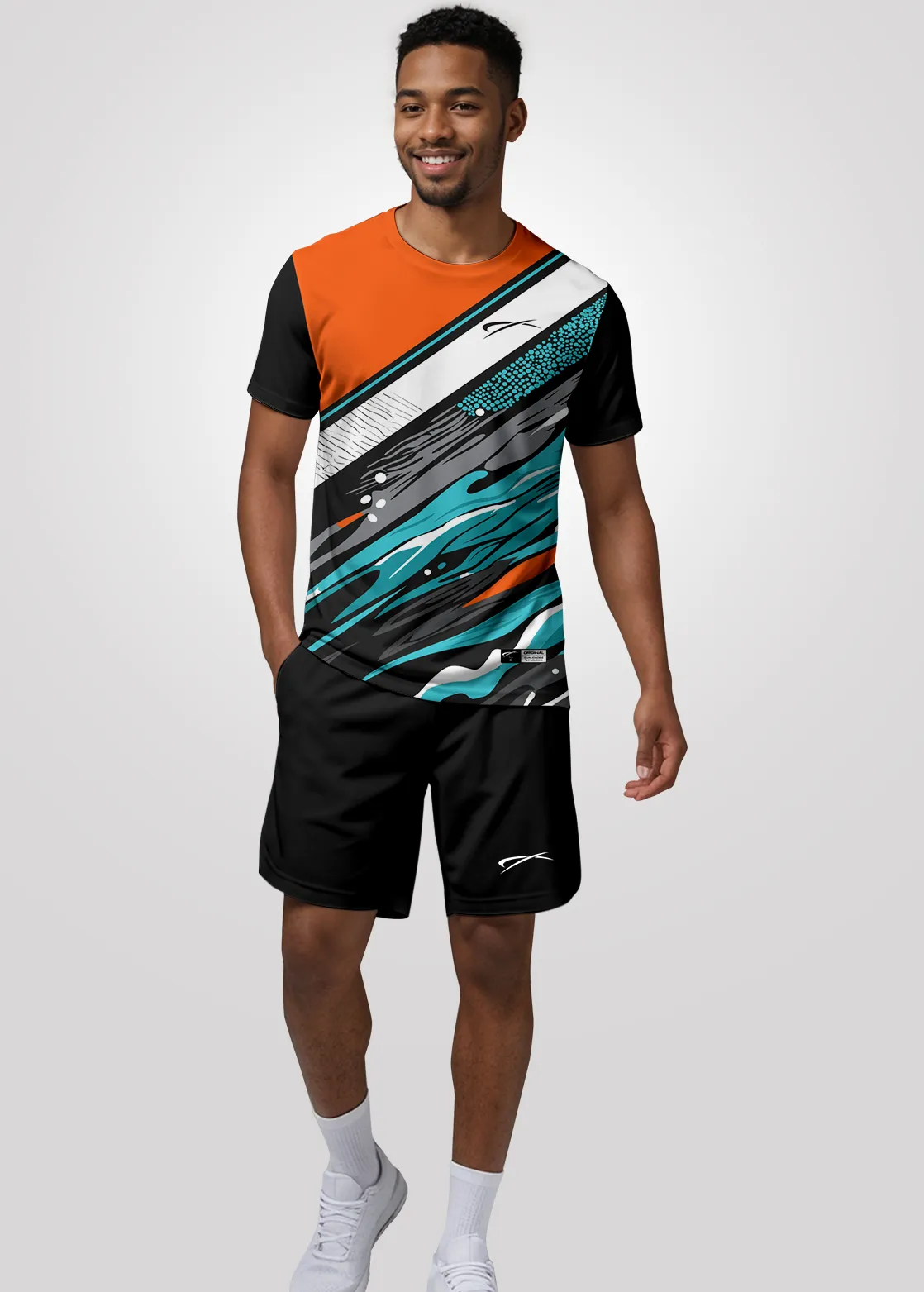 Camiseta Aeroflex Dry Fit Masculina Treino Proteção UV Storm Surge - Branco