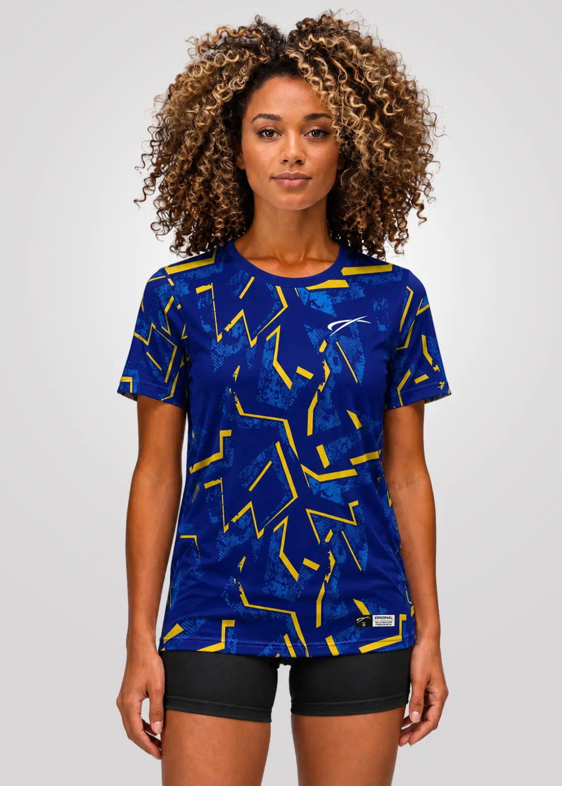 Camiseta Aeroflex Dry Fit Feminina Treino Proteção UV Pulse Sparks - Branco