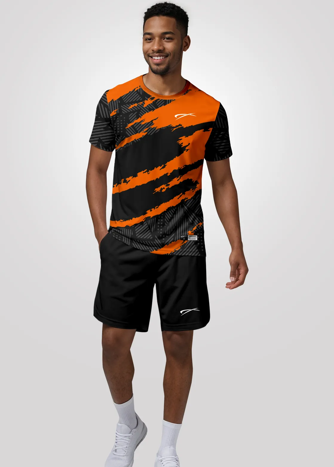 Camisa de Treino Unissex em Aeroflex - Laranja
