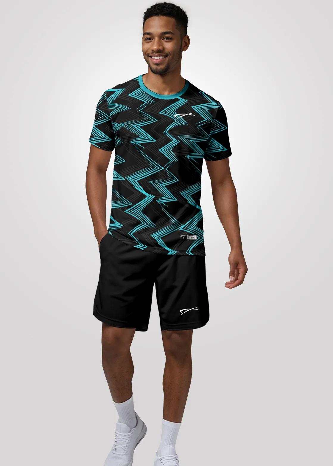 Camisa de Treino Unissex em Aeroflex - Preto