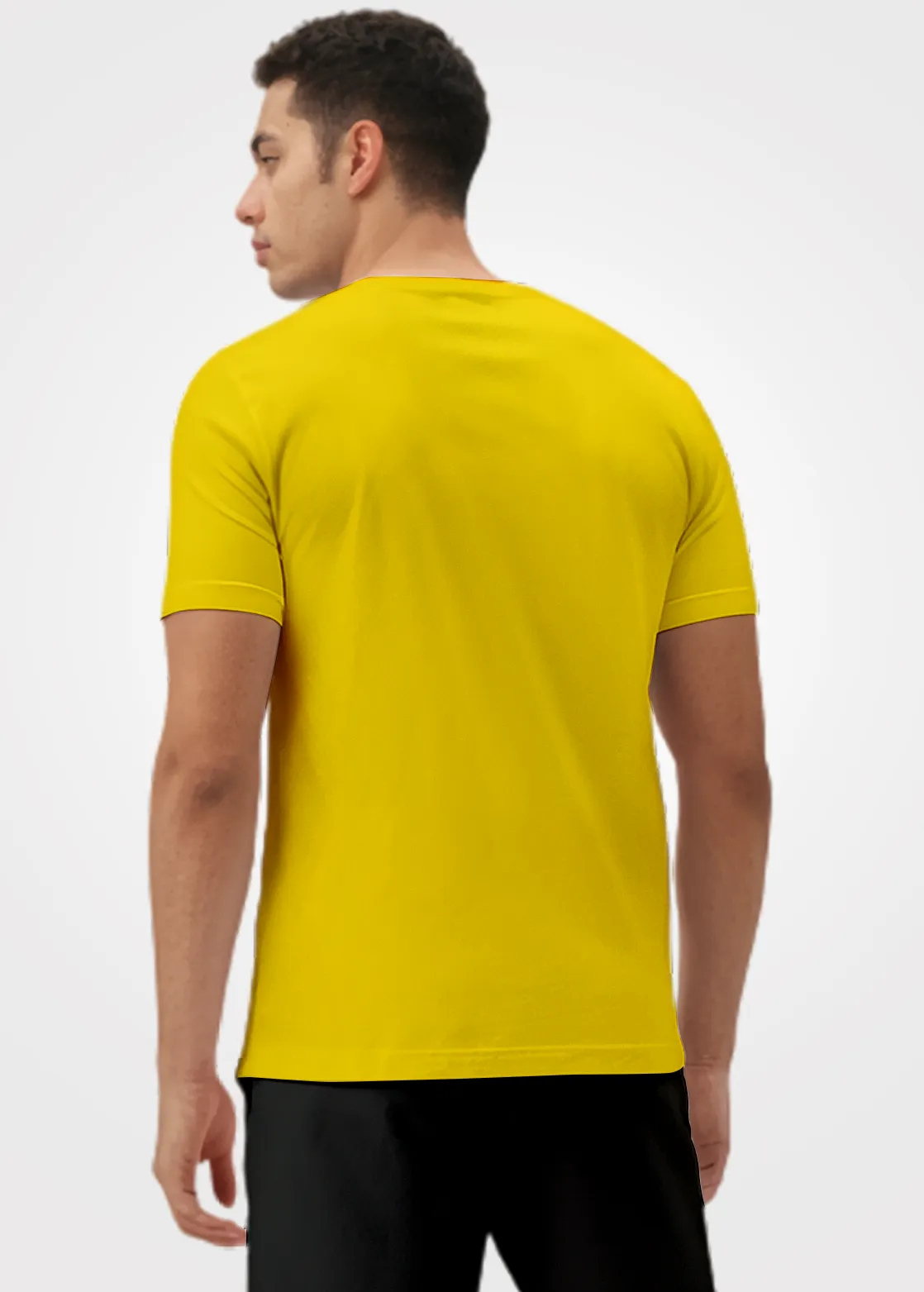 Camiseta Poliamida Crepe Masculina Treino - Amarelo