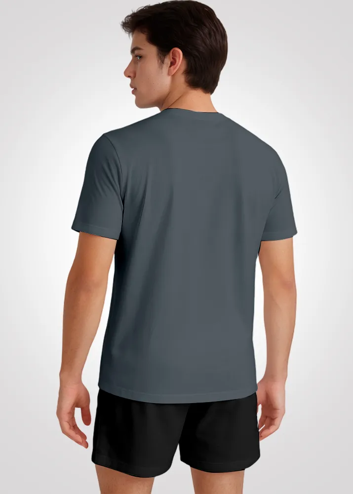 Camiseta Poliamida Furadinha Masculina Treino - Cinza