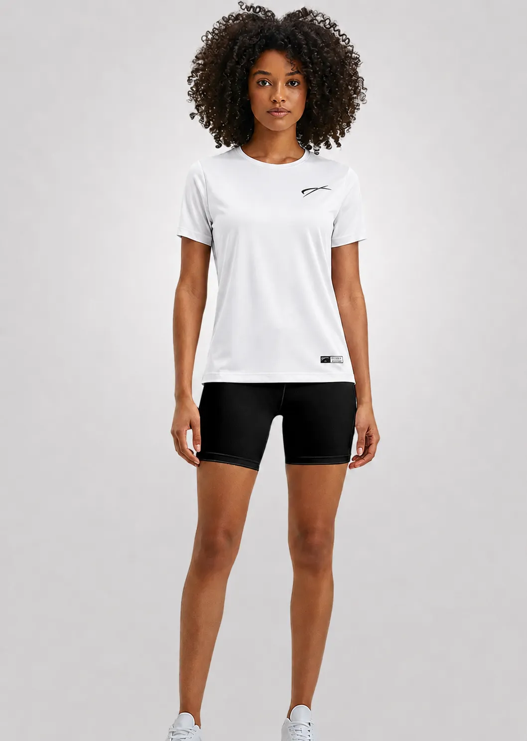 Camiseta Poliamida Crepe Feminina Treino - Branco