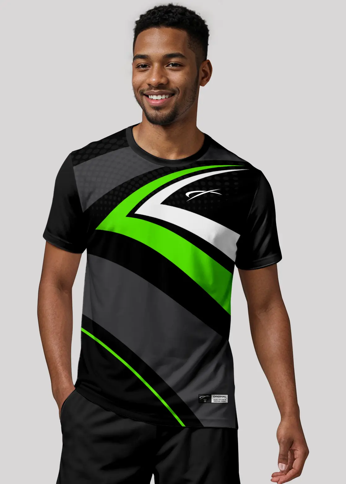 Camiseta Aeroflex Dry Fit Masculina Treino Proteção UV Velocity Arc