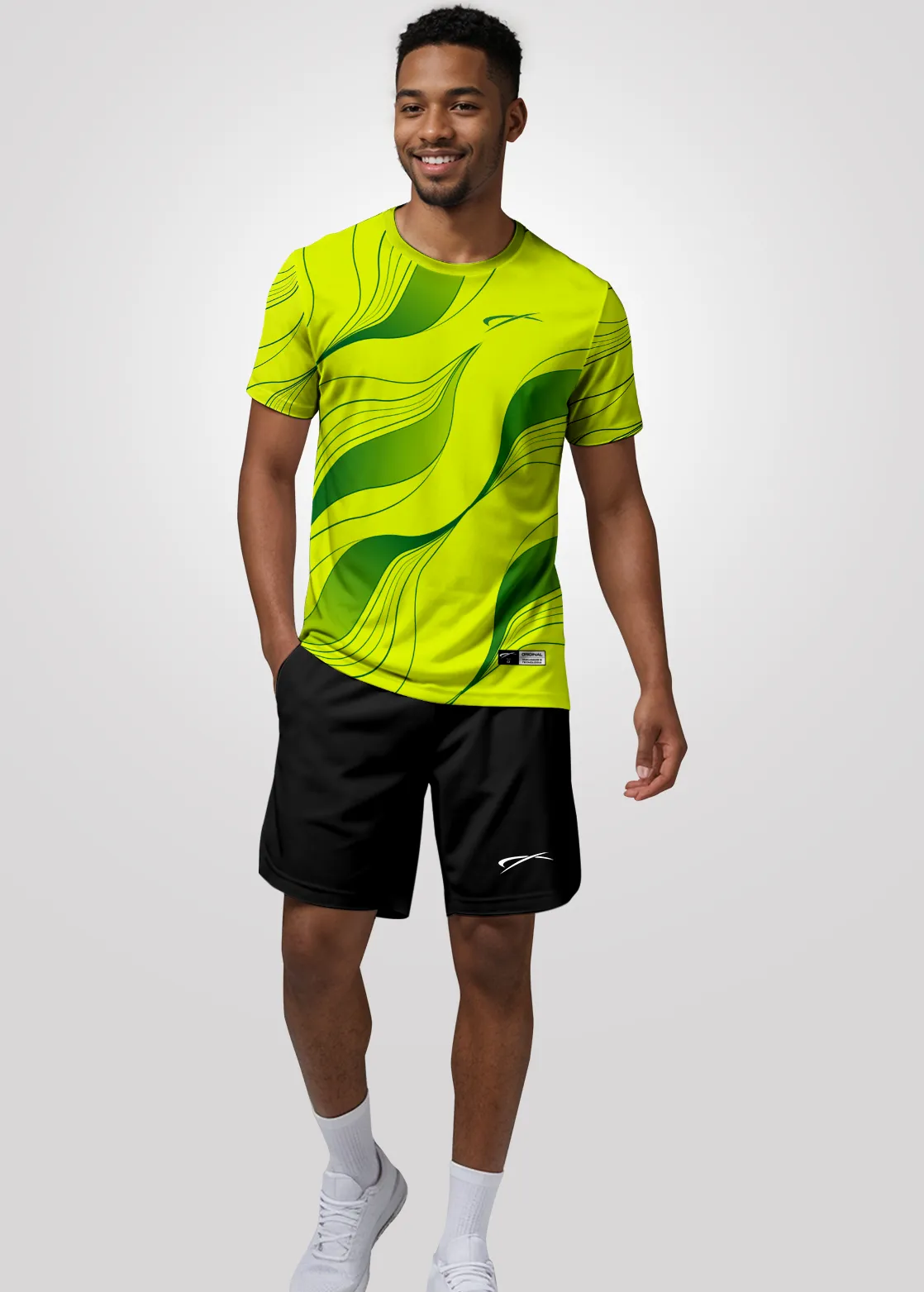 Camisa de Treino Unissex em Aeroflex - Amarelo
