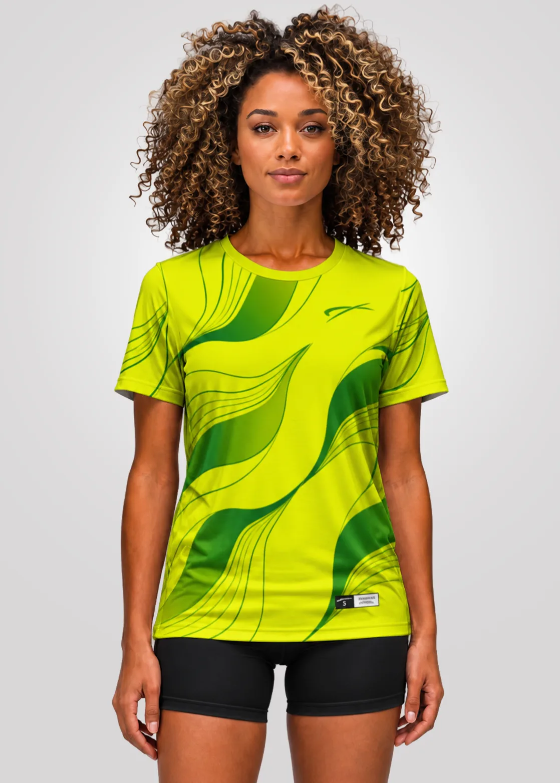 Camiseta Aeroflex Dry Fit Feminino Treino Proteção UV Motion Wave - Branco