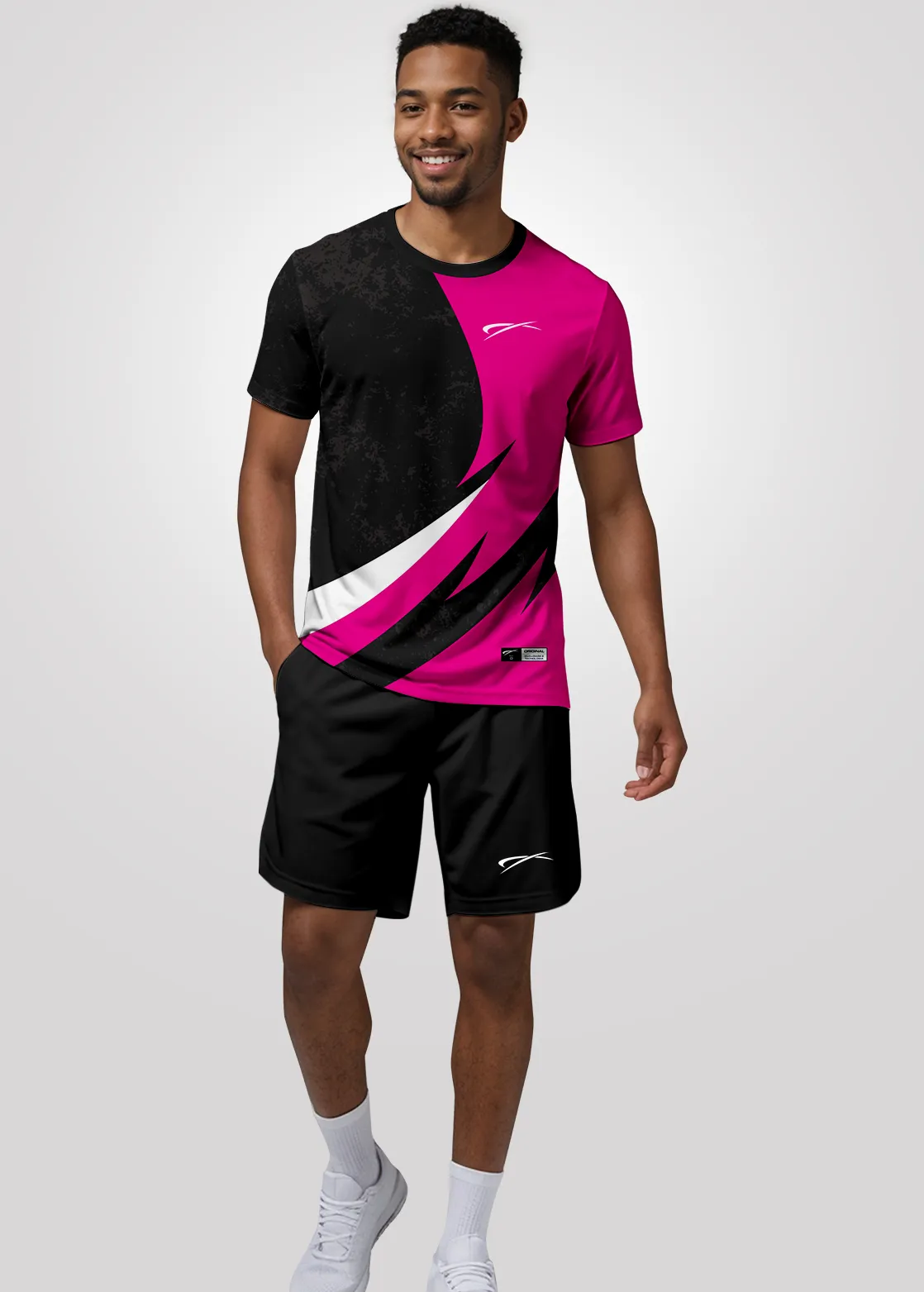 Camiseta Aeroflex Dry Fit Masculina Treino Proteção UV Pulse Vibe - Branco