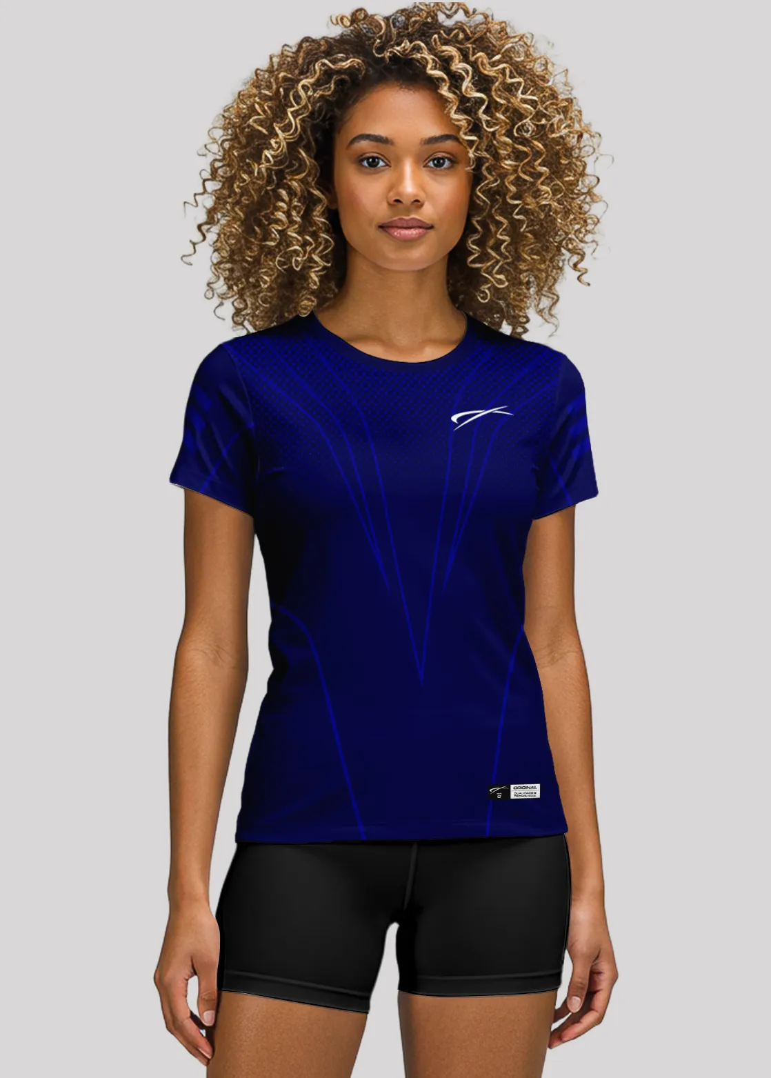 Camisa de Treino Unissex em Aeroflex - Azul escuro