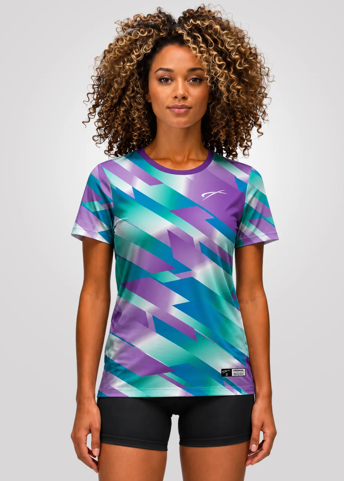 Camiseta Aeroflex Dry Fit Feminina Treino Proteção UV Phantom Prism - Branco