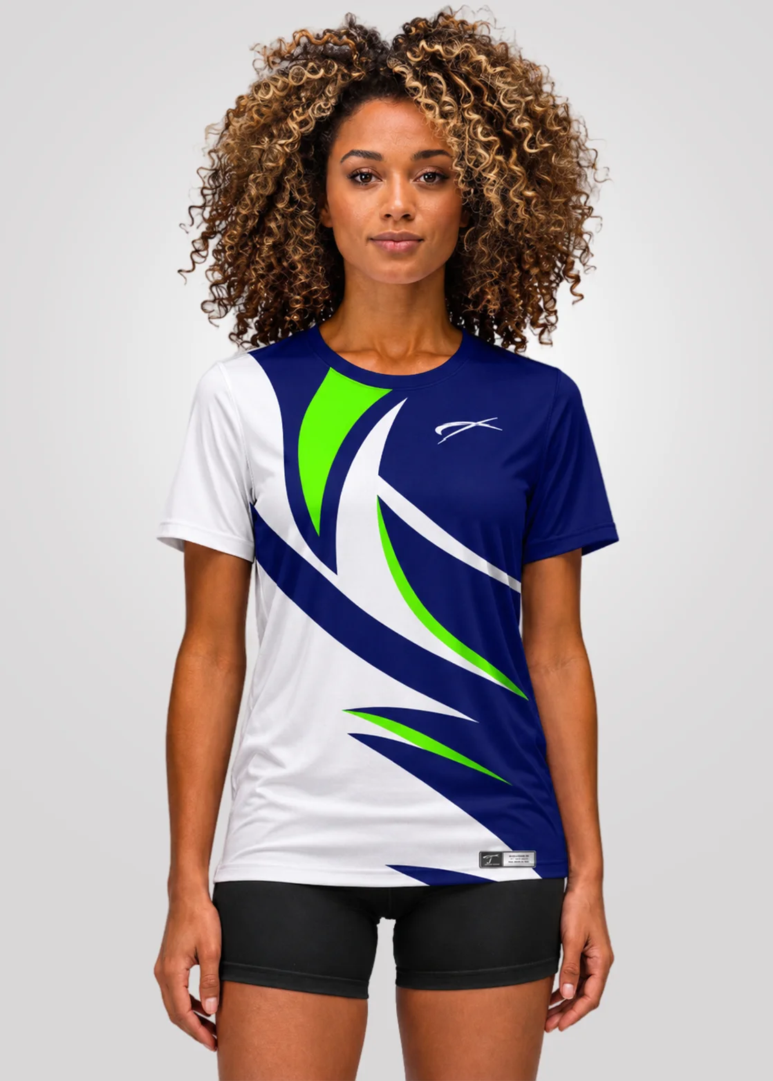 Camiseta Aeroflex Dry Fit Feminina Treino Proteção UV Motion Horizon - Branco