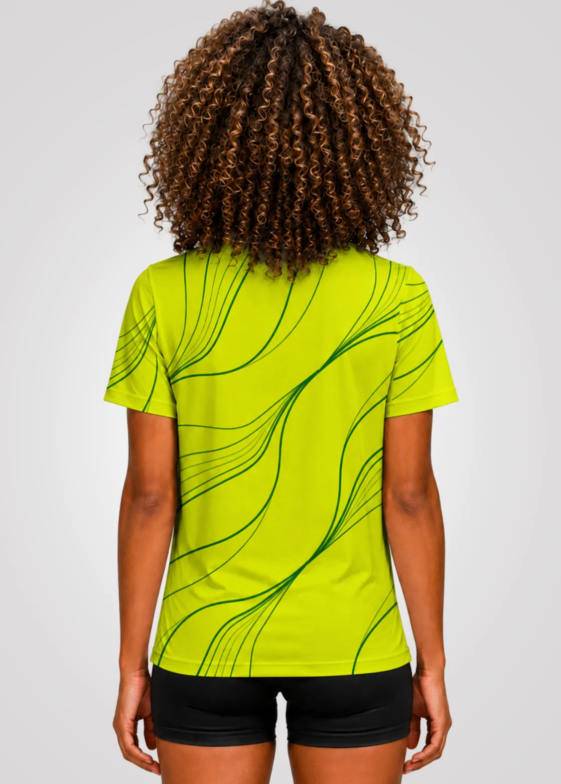 Camiseta Aeroflex Dry Fit Feminino Treino Proteção UV Motion Wave - Branco