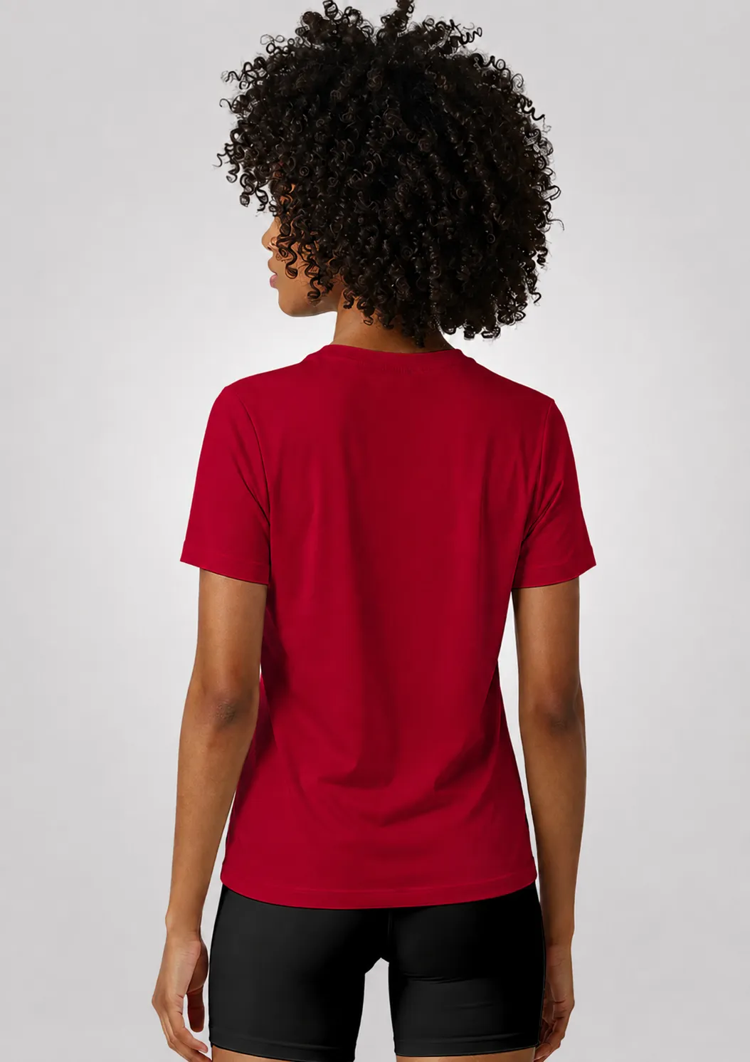 Camiseta Poliamida Crepe Feminina Treino - Vermelho