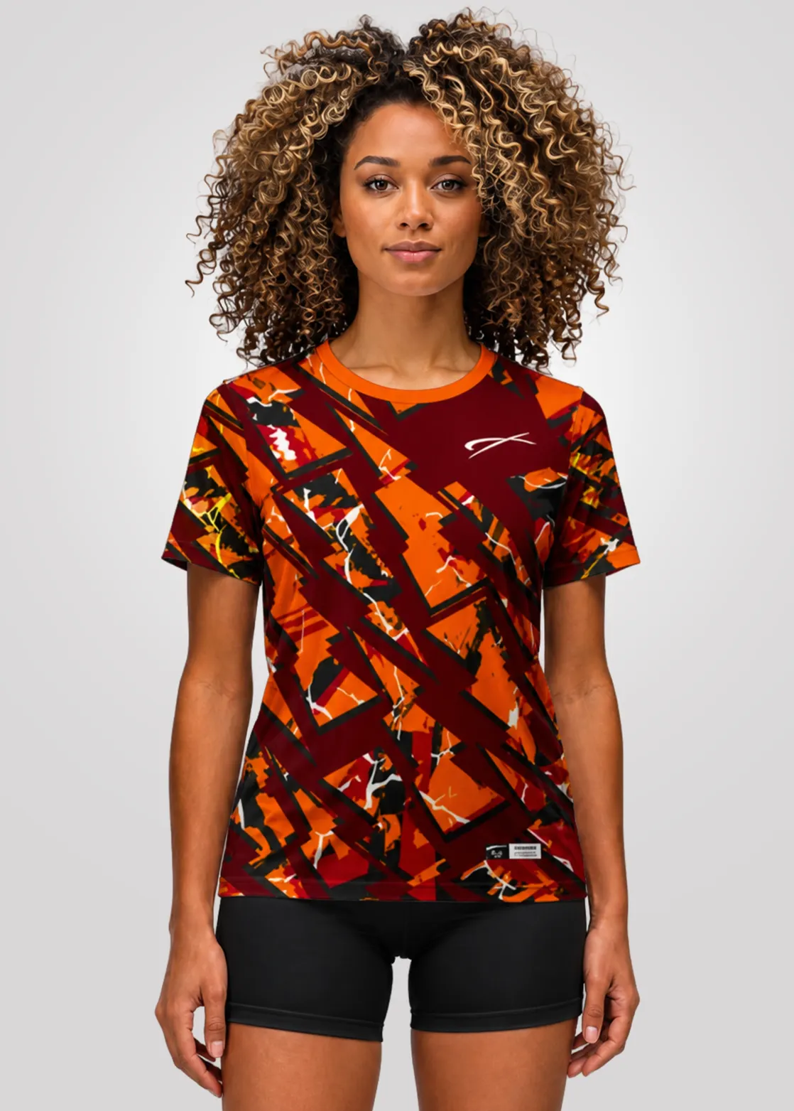 Camiseta Aeroflex Dry Fit Feminino Treino Proteção UV Storm Fracture - Branco