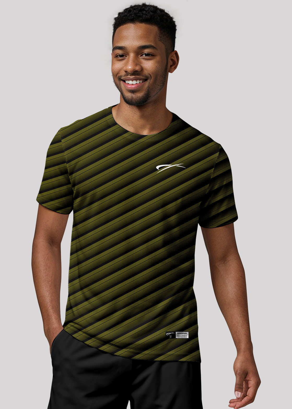 Camisa de Treino Unissex em Aeroflex - Amarelo