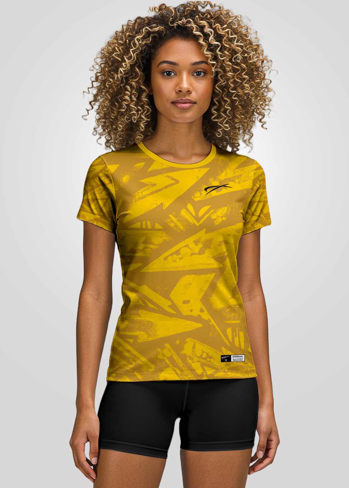 Camisa de Treino Unissex em Aeroflex - Amarelo