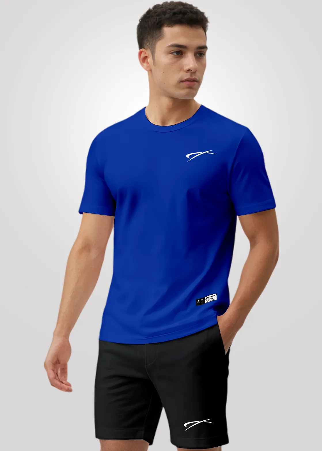 Camiseta Poliamida Crepe Masculina Treino - Azul Midnight