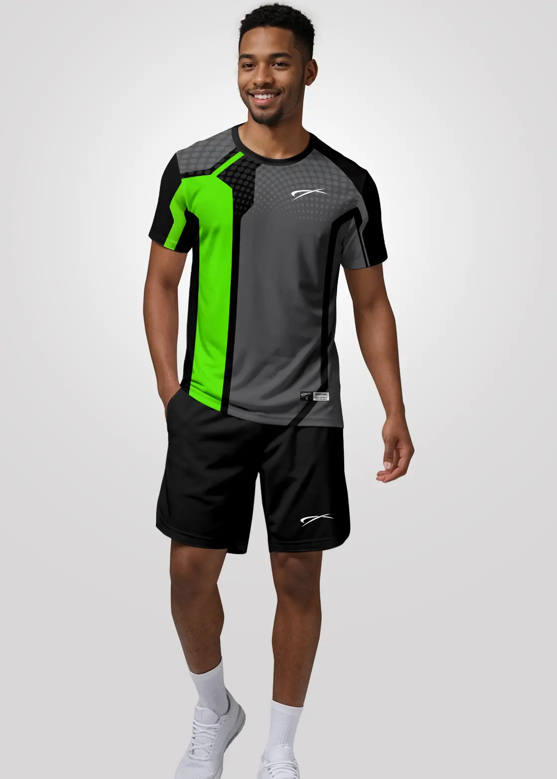Camiseta Aeroflex Dry Fit Masculina Treino Proteção UV Phantom Volt - Branco